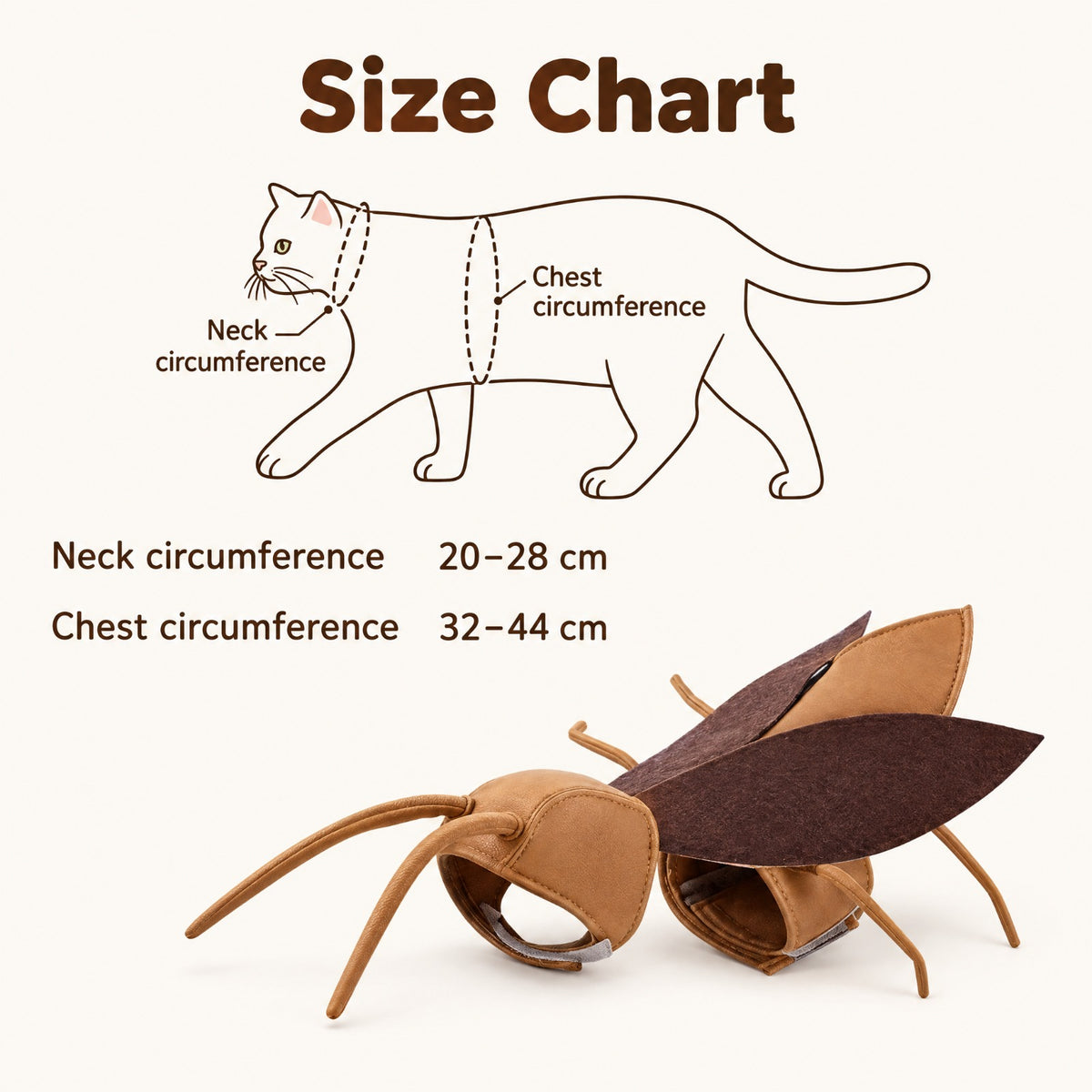 CreepyRoach™ Cat Cockroach Costume